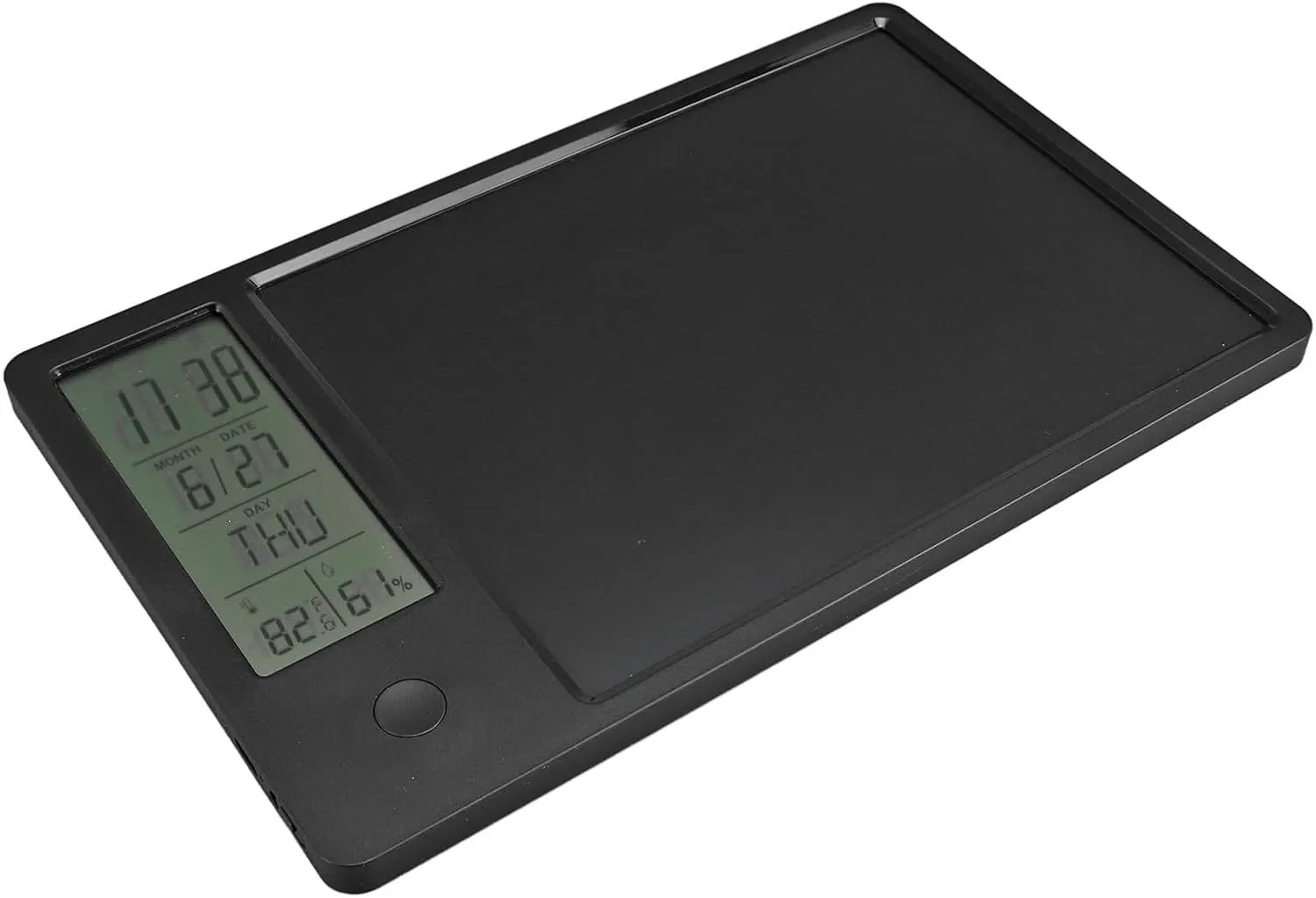 10 Inch LCD Writing Tablet with Digital Clock, Erasable Doodle Board for Business Office Home, Portable Design (Black)