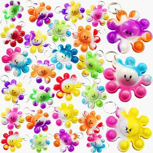 100 Packs Bulk Octopus Mini Pop Keychain for Teens and Kids,Birthday Party Favors Supplies Classroom Summer Student Prizes Gifts