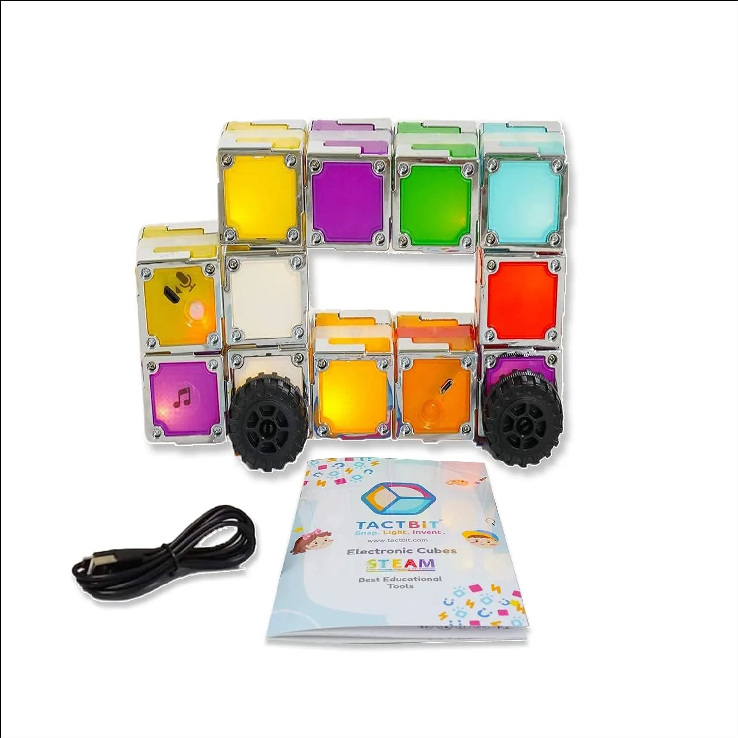 12 Magnetic Cubes for Kids Ages 1-100. Magnetic Building Blocks Set - Learning Toys for Toddlers 2-4 Years - Alphabet Learning & Education Toys - Versatile Building Blocks for Fun Play