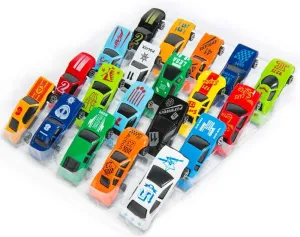 15 Piece Pull Back Cars, Die Cast Metal Toy Cars, Friction Powered Vehicles Kids Play Cars Matchbox Cars for Girls Boys