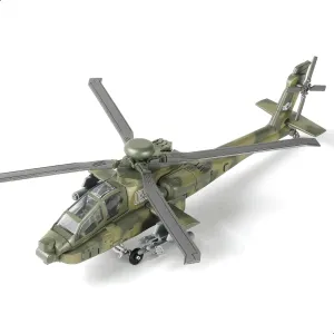 1:72 Scale AH-64 Apache Quick Build Helicopter Model Kit Plastic Toy Assembly Military Helicopter Model Gift for Kids (25 Pieces)