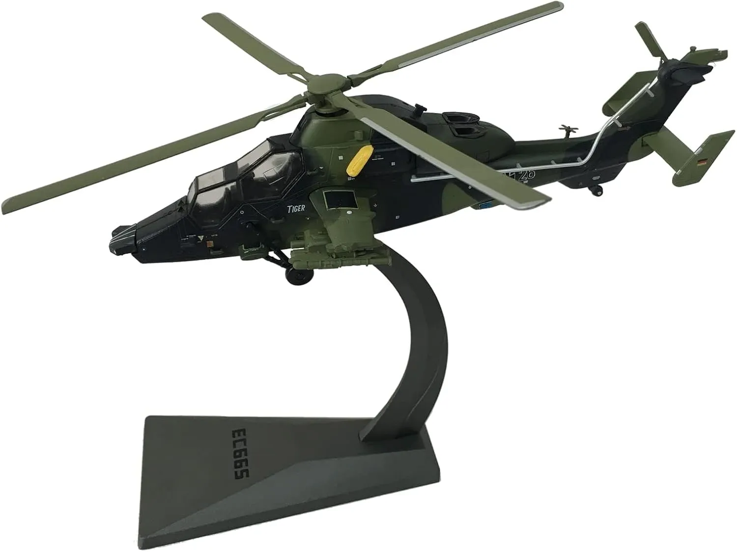 1/72 Scale Eurocopter Tiger EC665 Fighter Model Euro Classic Helicopter Fighter Military Metal Diecast Aircraft Model Kit for Adult Collection or Gift