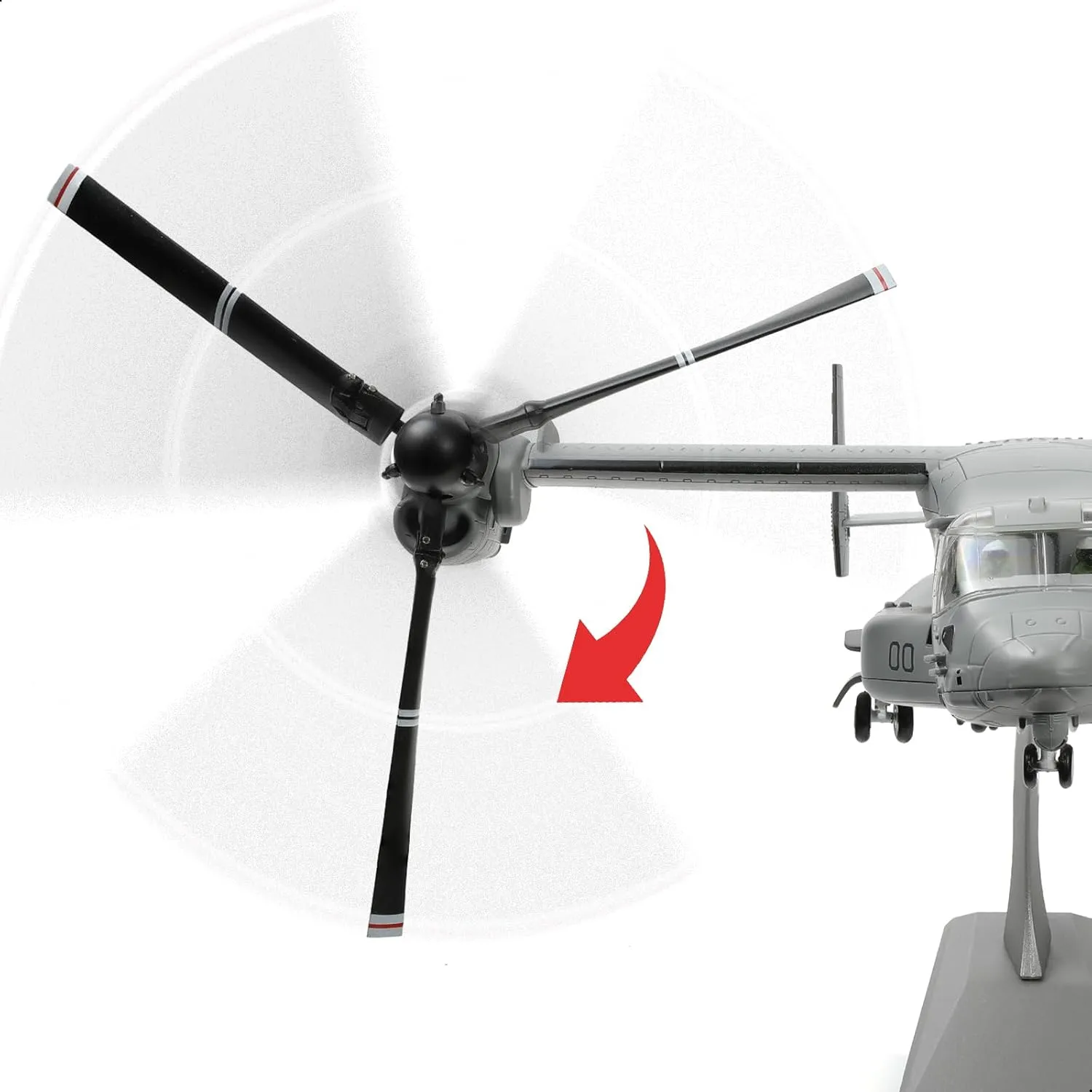 1/72 U.S. Navy VMMT-204 V-22 Osprey VLOT Helicopter Model Classic American Transport Airplane Model Pre-Built Metal Diecast Plane Model Kits with Display Stand Collection Gift for Adult