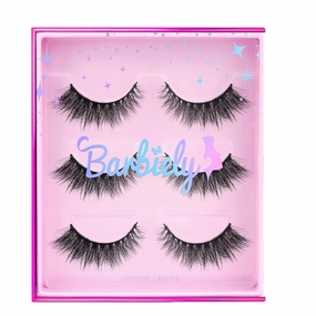 18mm Mink Eyelashes, 3D Real Mink Lashes, 3 Pairs Cat Eye Lashes, Criss-cross False Eyelashes, 100% Handmade & Cruelty-Free Super Fluffy Full Volume Strip Eye Lashes (Flawless)