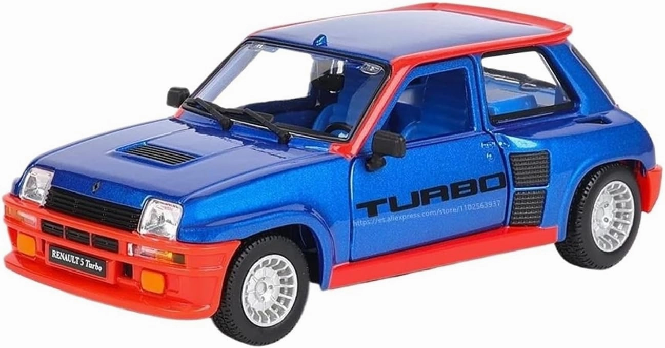 1:24 for Renault 5 Turbo Simulation Alloy Car Model Collectible Ornaments Decorative Souvenirs Mini Simulation Toys