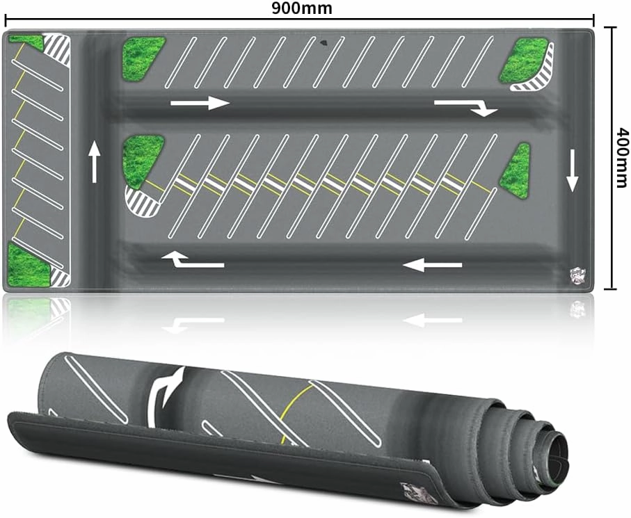 1/64 Scale Non-Slip Parking Mouse Pad Car Diorama, Rollable Desktop Play Mat for Model Vehicle (PAD_005), XX-Large