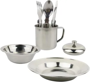 1set Camping Cookware Portable Outdoor Cooking Equipment for Person and Kit for Camping Hiking and Picnics