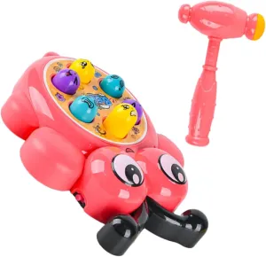 1set Creative Beating Toy for Boys and Girls Interactive Hammering Plaything Design Portable Desktop Game for Home School and Park Promotes Hand-Eye Coordination and Muscle