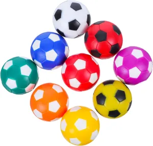 1Set Mini Table Soccer Balls Color Plastic Replacement Foosball Balls for Tabletop Football Game for Home Office Parties and School Competitions