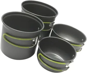 1set Outdoor Camping Cookware Portable Cutlery Kit for Picnic and Hiking Cooking Utensils High Hardness and Resistance for People