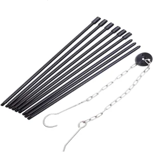 1Set Portable Campfire Tripod Grill for Outdoor Cooking with Durable Material Height and Convenient Storage Bag Camping Accessory for Bbq and Campfire