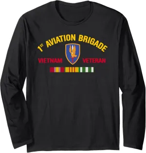 1st aviation brigade Vietnam Veteran 1st avn Brigade Vietnam Long Sleeve T-Shirt