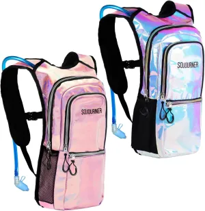 2 Colors Medium Hydration Pack bundle- Holo Pink and Iridescent Blue