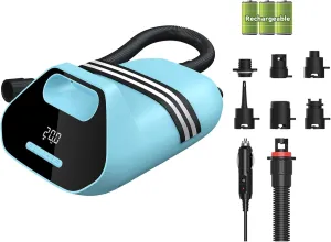 20PSI Electric Paddle Board Pump TPS300 - High Pressure Rechargeable SUP Pump, Dual Stage Inflation & Deflation, Auto-Off Air Pump for Stand Up Paddle Boards, Boats, Kayaks and Tent