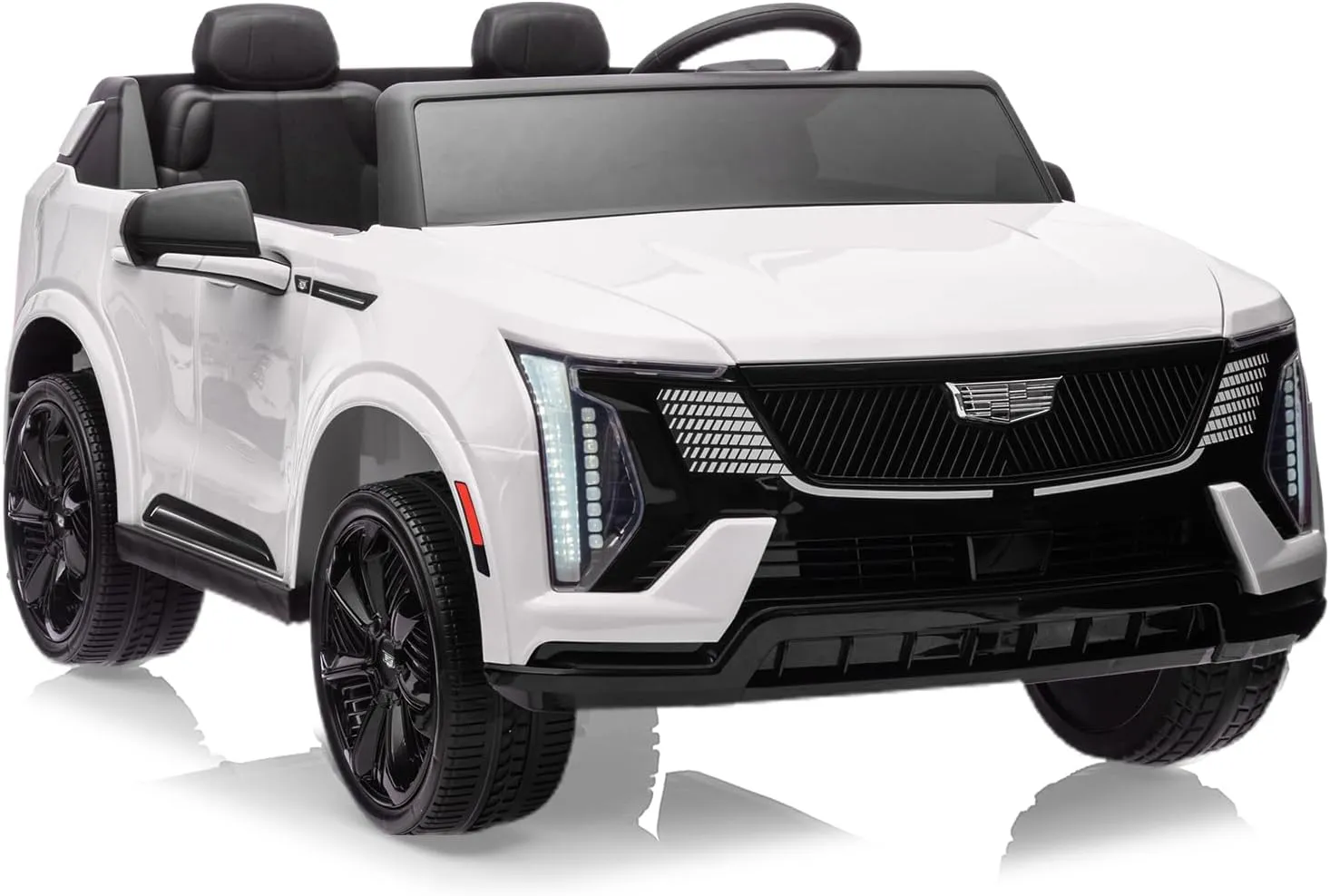 24V Ride On Car, Licensed Battery Powered Electric Vehicle w/Remote Control, 2 Seater, 4-Wheel Shock Absorbers, Smooth Start, Music, LED Lights for Boys Girls