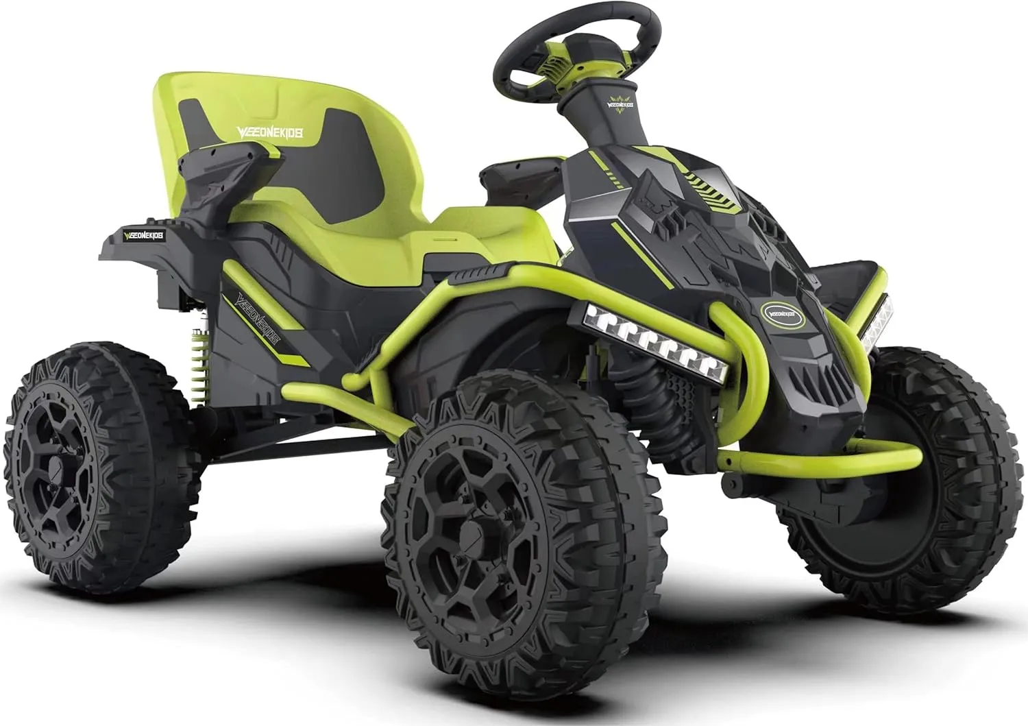 24V Ride on Toy for Big Kids, Kids' Electric Vehicles Outdoor Race Toy with 4 Strong Motors Total 300W Bluetooth Speaker and 24V 7AH Big Battery, Adjustable Seat, Electric Cars for Children 3-12