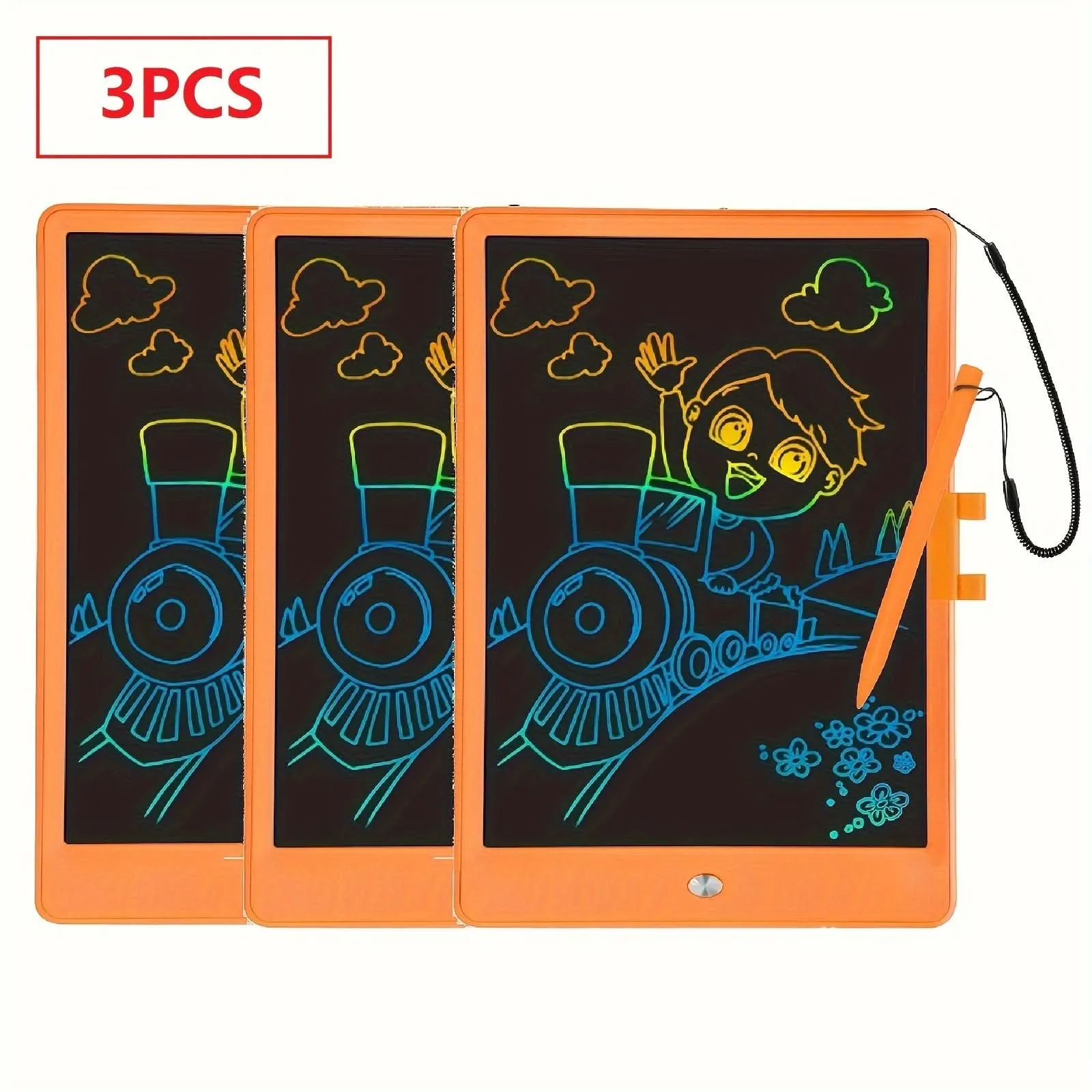 3-Pack 10-Inch LCD Writing Board for Kids – Erasable, Reusable