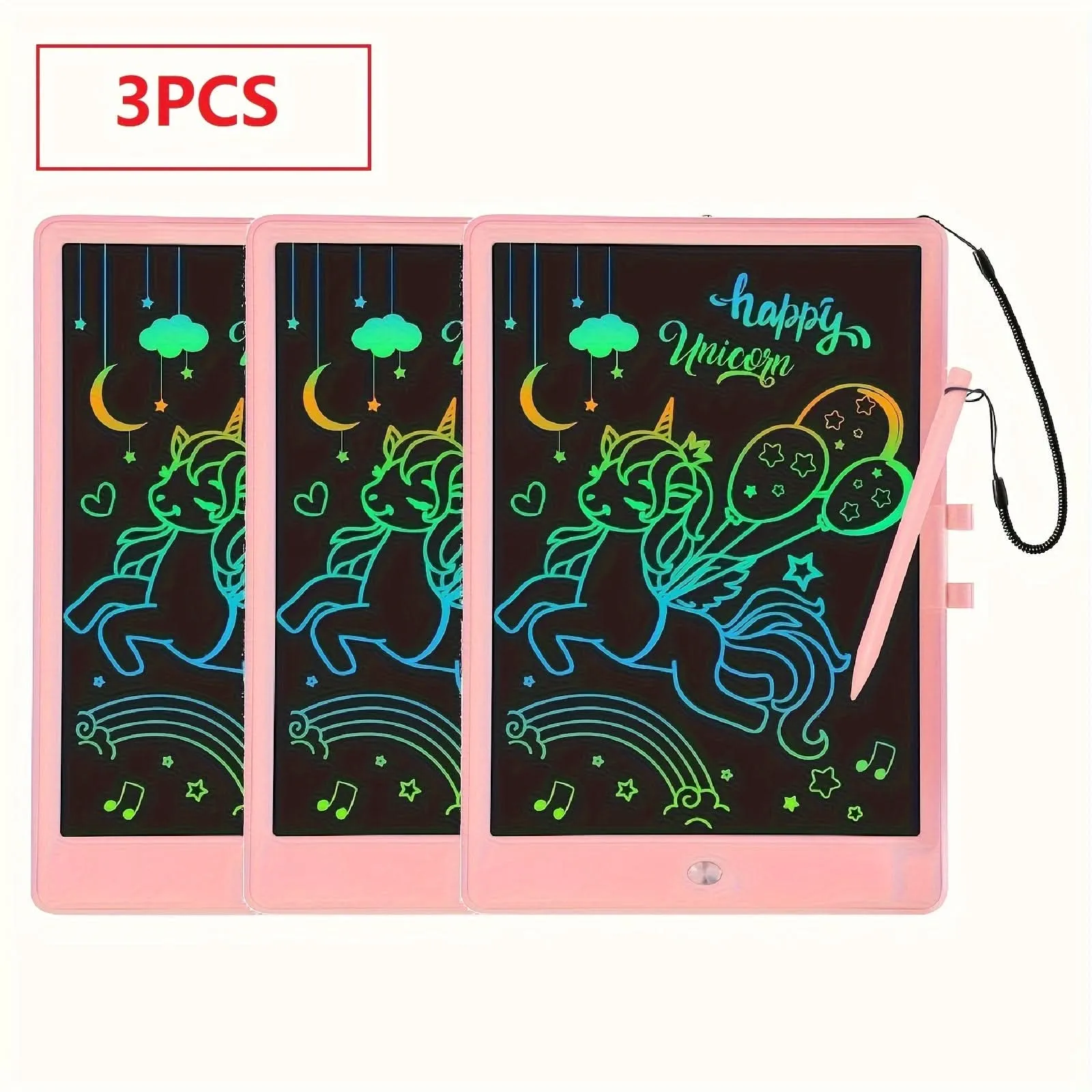 3-Pack 10-Inch LCD Writing Board for Kids – Erasable, Reusable