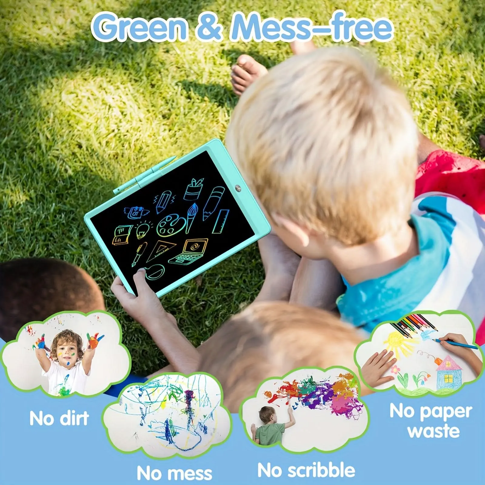 3-Pack 10-Inch LCD Writing Board for Kids – Erasable, Reusable