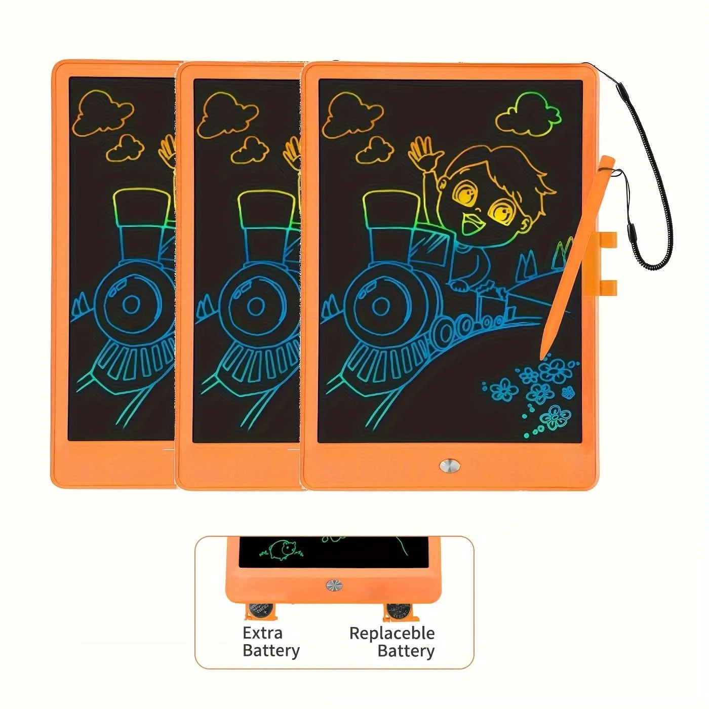 3-Pack 10-Inch LCD Writing Board for Kids – Erasable, Reusable