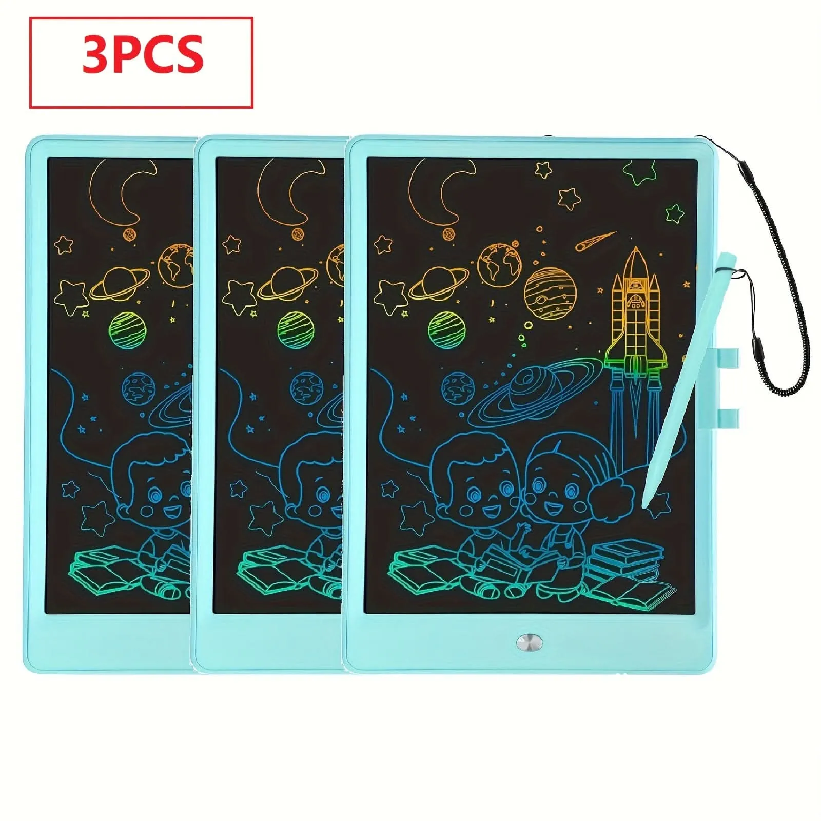 3-Pack 10-Inch LCD Writing Board for Kids – Erasable, Reusable