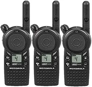 3 Pack of Motorola CLS1410 Two Way Radio Walkie Talkies (UHF)