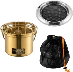 304Stainless Steel Campings Stove Portable Campfires Grills Efficient Burning Stove Cooking Equipment For Outdoor Use