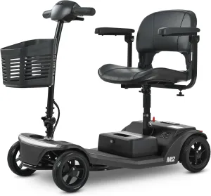 330lbs Max Weight, Electric Mobility Scooter for Adults 4 Wheel Mobility, 10-15miles Per Charge Electric Powered Wheelchair Power Scooters Black