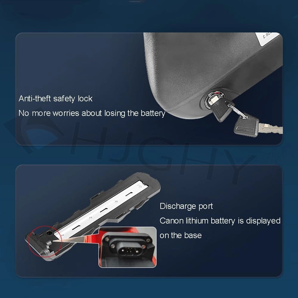 36V 48V 10Ah 13Ah 15Ah 18Ah 20Ah 23Ah 25Ah Ebike Gas Tank Battery 36V 48V Fuel Tank Lithium Ion Electric Bike Battery with Charger