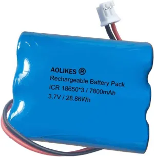 3.7v 7800mAh Rechargeable Battery Pack for Simplehuman Sensor Makeup Mirror ST3026 BT1080 Battery Replacement ST3027 3028 and More, 1s3p Batteries Pack
