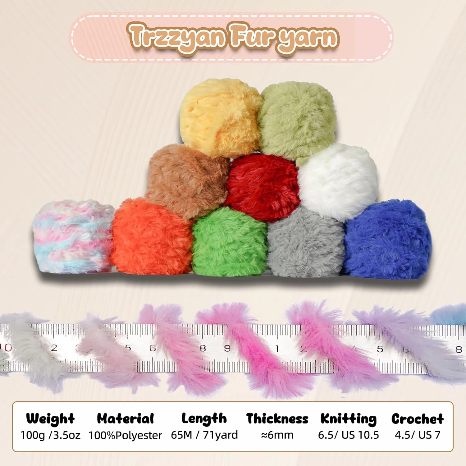 3.5 Oz/Skein Plush Velvet Thread Cozy Fluffy Blanket Fur Yarn for Crafting Fancy Thread for Crocheting Weaving DIY Thick Weaving Creating Toys, Garments (4 skeins, Pineapple)