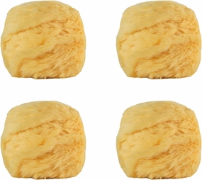 3.5 Oz/Skein Plush Velvet Thread Cozy Fluffy Blanket Fur Yarn for Crafting Fancy Thread for Crocheting Weaving DIY Thick Weaving Creating Toys, Garments (4 skeins, Pineapple)