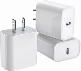 3Pack iPhone 16/15 Charge Block,USB C Charger,i Phone Charger Adapter Quick Fast Charger Adapter Plug 20W Power Delivery Type C Fast Charging Block for iPhone 16/15/14/13/12,iPad Pro/Air/Mini/AirPods