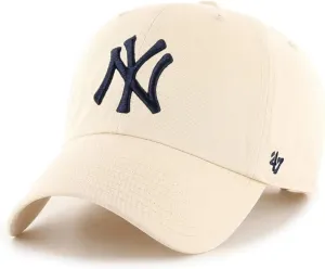 47 Brand MLB Natural Primary Logo Clean Up Adjustable Baseball Cap Hat, Adult One Size Fits All