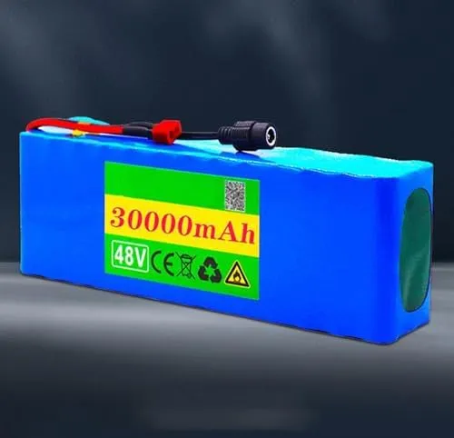 48V 30Ah 30000mah Rechargeable Lithium Ion, Li-ion Portable Battery Pack, Lithium-ion Battery Pack,with Charger XT60 Plug