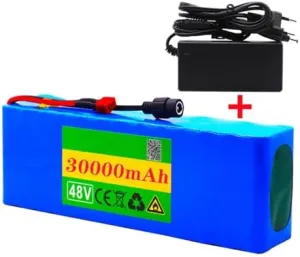 48V 30Ah 30000mah Rechargeable Lithium Ion, Li-ion Portable Battery Pack, Lithium-ion Battery Pack,with Charger XT60 Plug