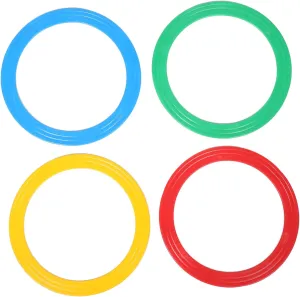 4pcs Juggling Rings Set Professional Acrobatic Performance Props Hoops for Circus Acts for Street Stage Shows Enhance Visual Appeal Juggling Skills