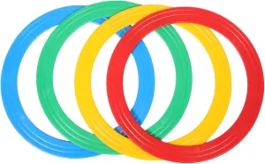 4pcs Professional Juggling Rings Set Lightweight Circus Props for Acrobatic Performances for Skill Enhancement Various Difficulty Levels Juggling Equipment for Street Stage Shows