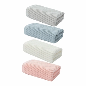 4pcs Soft Pure Cotton Face Towels Washcloths Set for Bathroom Gym Makeup Style Skin-friendly Absorbent