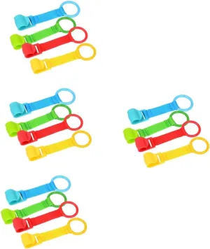4sets Playpen Pull up Rings Baby Toddler Hand Pull Ring Baby Supplies Learning Tool 4pcs*4