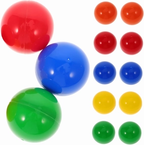 50 Pcs Plastic Balls Fillable Raffle Drawing Balls for Arts Crafts Decorations Events