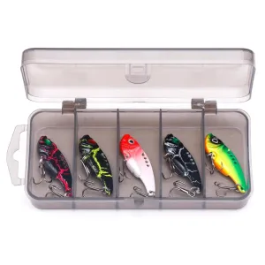 5pcs Metal VIB Blade Jig Fishing Lures – Sinking Vibration Spoon Kit