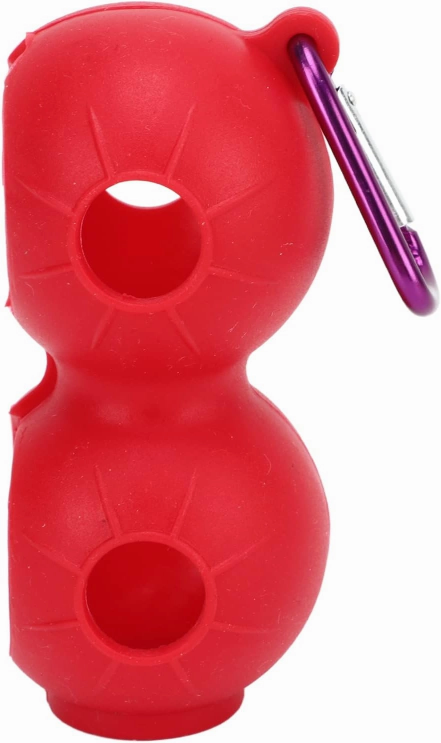 5Pcs Golf Ball Silicone Double Case Cover, Portable Protective Holder for Golf Balls, Wear Resistant and Anti Falling, Convenient to Carry with Buckle, Sturdy Silicone Material