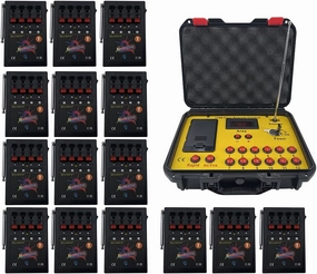 60 Cues Wireless Control, Stage Effects Equipment, Controller LED Lighting Controller for Stage fire-Works Event