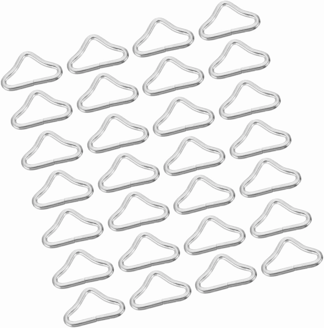70pcs Trampoline Triangle Buckles V Ring Replacement Hardware Weatherproof Metal Connectors for Quick Setup and Strong Stability for Outdoor Use