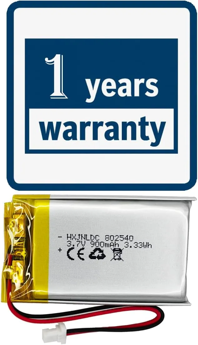 802540 3.7v 900mAh lithium battery for Sena 10S series Sena 10S-01 ena Sena 20s series Sena 20s-01 Sena 20s evo Sena 30K series Sena 30K-01D Motorcycles Bluetooth Headset Battery Replacement Intercom