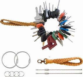 84 Heavy Equipment Keys Master Set, Construction Ignition Key for Cat Caterpillar Case JD John Deere Hyster Komatsu Kubota Yanmar Daewoo Takeuchi Ford New Holland Volvo JCB & etc