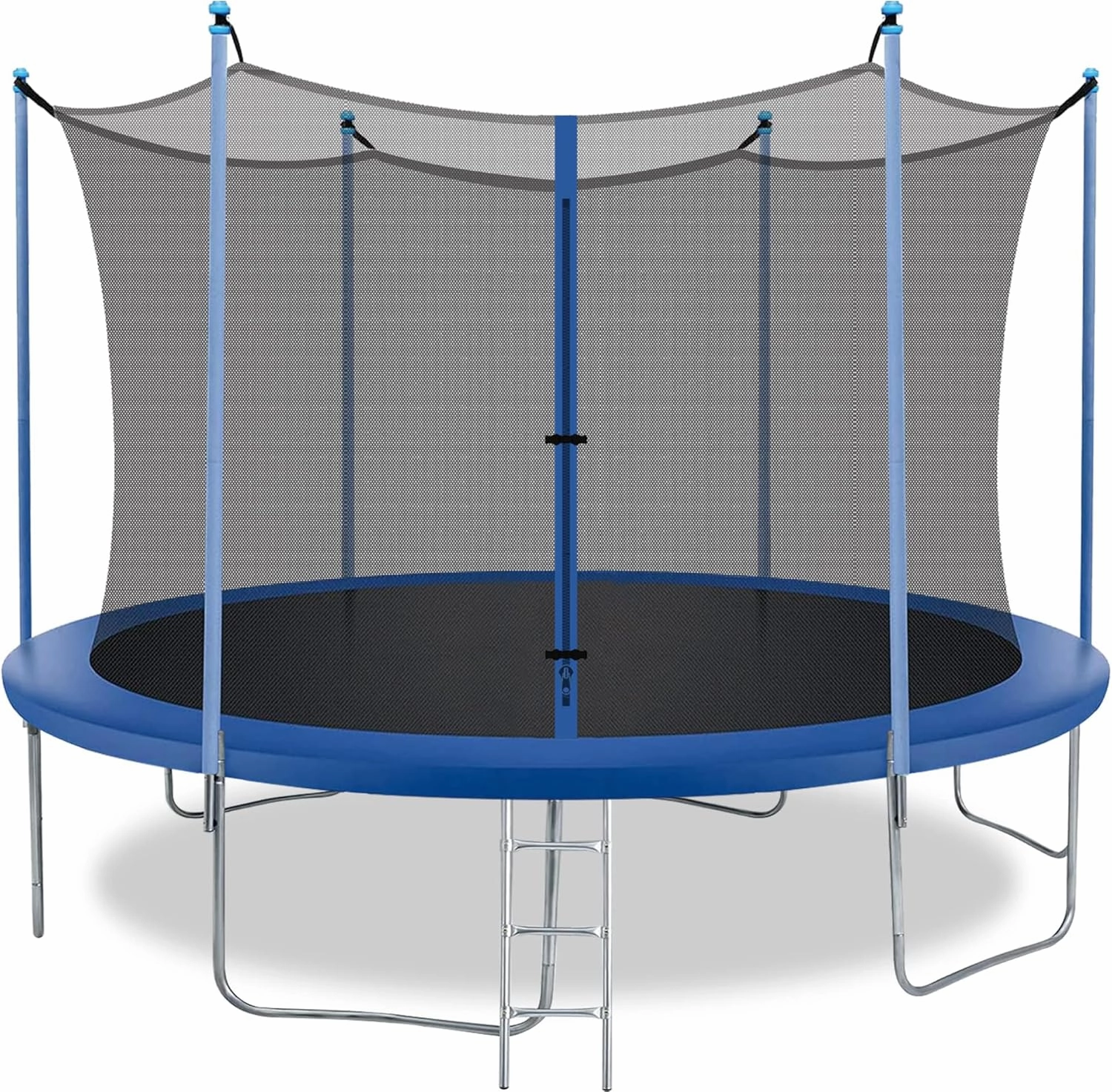 8FT 10FT 12FT 14FT Trampoline with Enclosure Net Outdoor Jump Rectangle Trampoline - ASTM Approved-Combo Bounce Exercise Trampoline PVC Spring Cover Padding for Kids and Adults