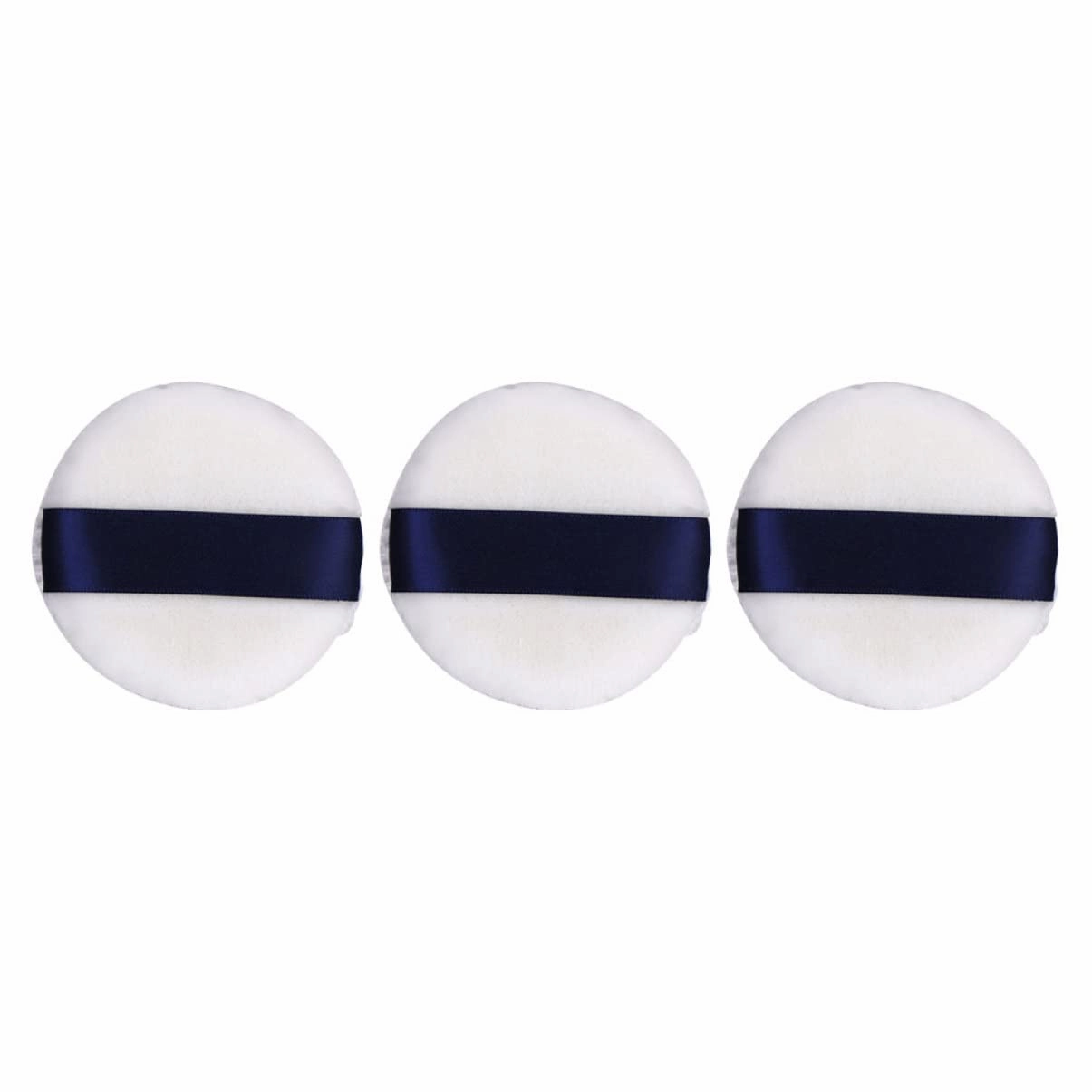 9pcs Fluffy Puff for Makeup Soft Dual-sided Velour Applicators for Loose Foundation Blusher and Highlighter for Both Use