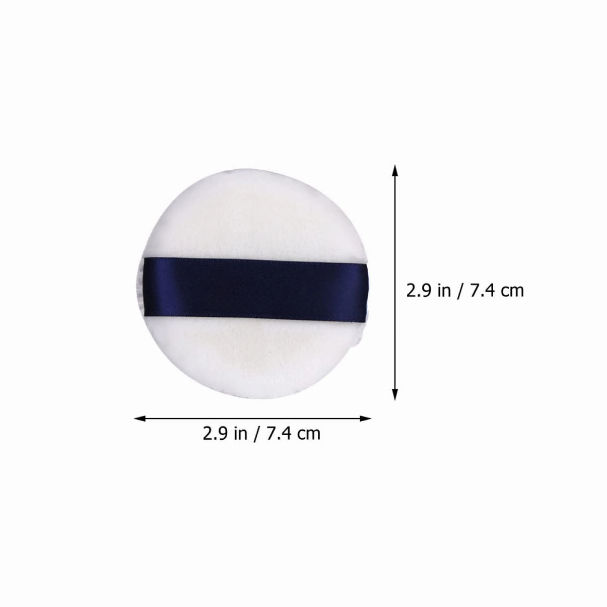 9pcs Fluffy Puff for Makeup Soft Dual-sided Velour Applicators for Loose Foundation Blusher and Highlighter for Both Use